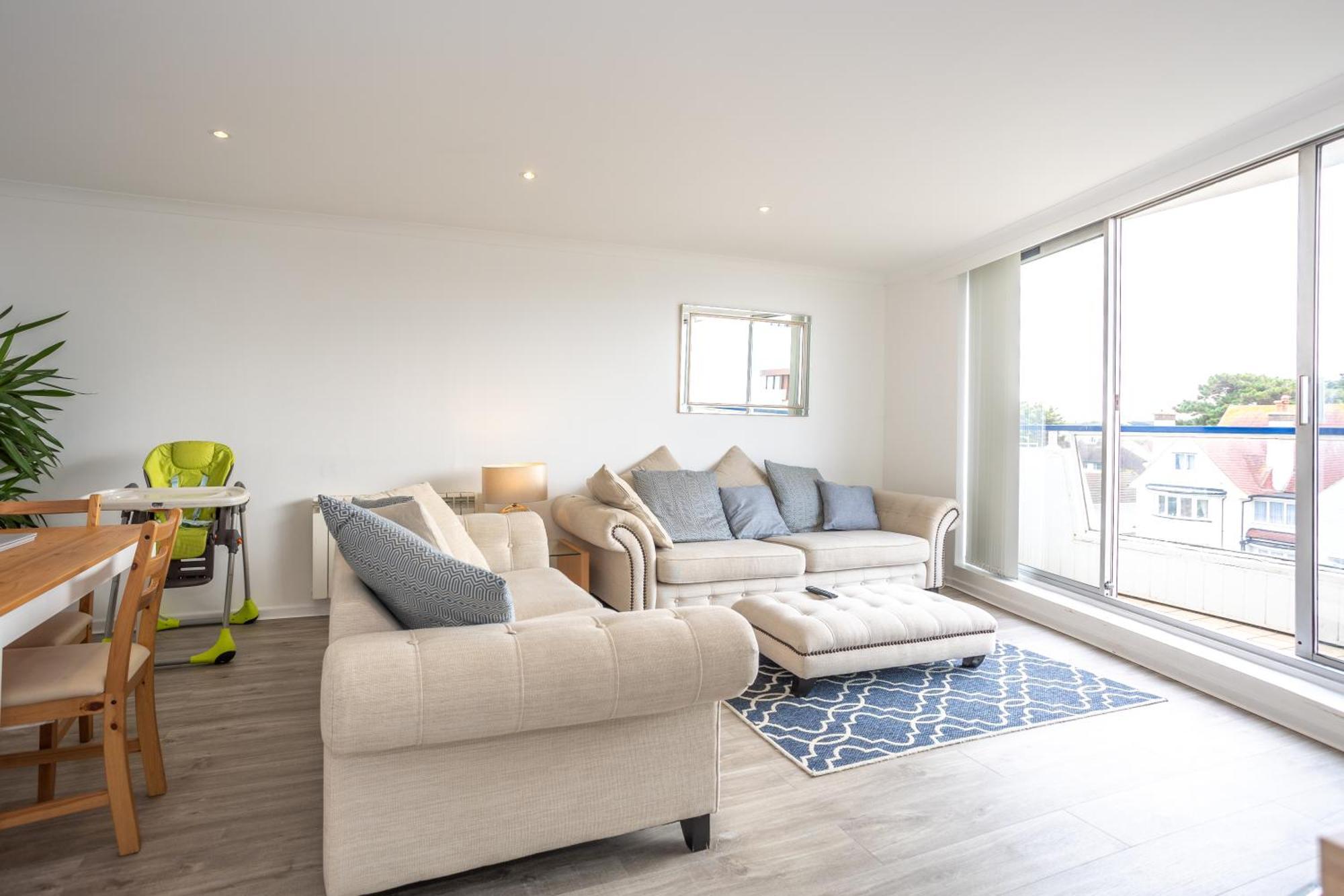 Appartement Stunning 2 Bed & 2 Bath, Seaview, Pets Welcome! Bornemouth